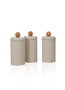 Hermia Set de Cajas de Almacenamiento STP0019, 3 Piezas, Beige